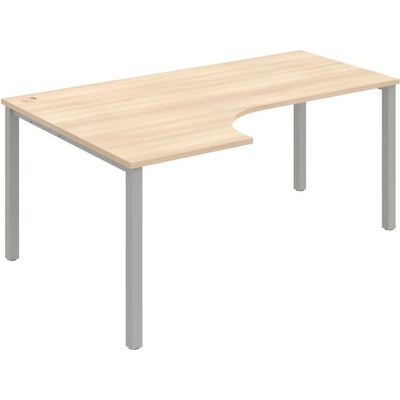 OFFICE PRO s.r.o. HOBIS kancelársky stôl tvarový, ergo pravý - UE 1800 60 P, agát