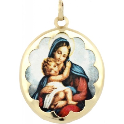 Leru Zlatá madonka malá smalt 06