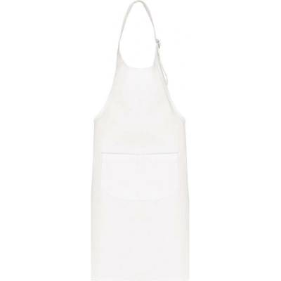 Kariban Zástěra K889 s laclem dětská COT20K88900199-white Bílá