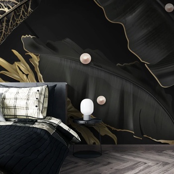 Image 1 of Art gift Фототапет Черни листа