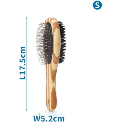 Nobleza Bambusová kefa na vyčesanie srsti S 17,5 cm