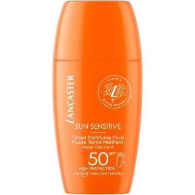 Lancaster Sun Sensitive Tinted Mattifying Fluid Spf50 Sunscreen - Orange