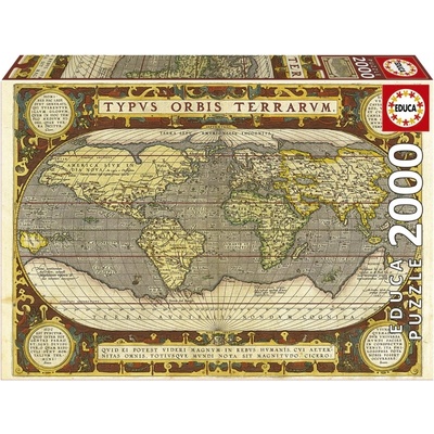 Educa Пъзел, Educa, Карта на света, 2000 части