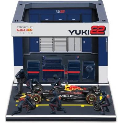 Bburago Oracle Red Bull Racing RB21 202522 Tsunoda Pit Pass Set 1:43
