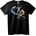 NOONEBRAND Тениска Вода и Огнено Огъване - 4XL, Black
