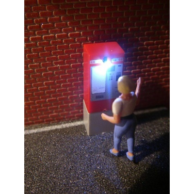 Modellbau Schönwitz Jízdenkový automat s osvětlením H0 Schönwitz 50009