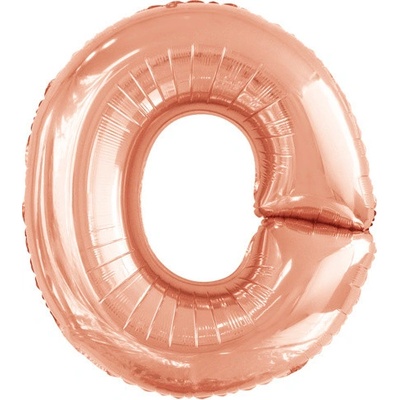Amscan Foliové písmeno O rose gold 100 cm