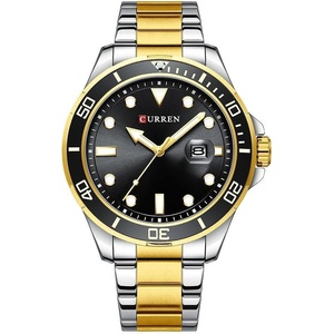 Curren Мъжки часовник Curren Perlative, Неръждаема стомана, Златист / Черен (CURREN-8388-GOLD-BLACK) Часовници