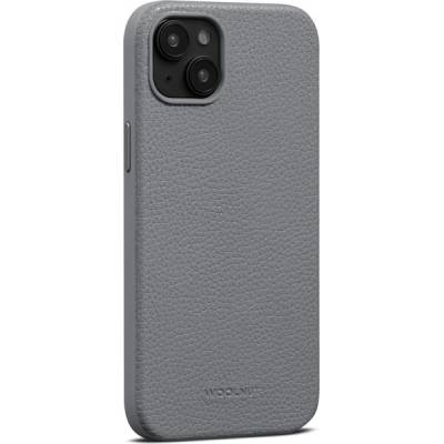 Woolnut kožený iPhone 15 Plus sivé