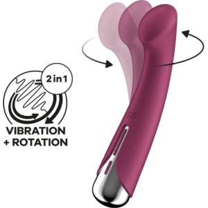 Satisfyer Вибратор с ротация Satisfyer Spinning G-Spot 1 бордо