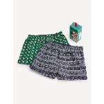Celio Комплект от два цветни мъжки коледни панталона в подаръчен пакет Celio Celio | Zelen | МЪЖЕ | S