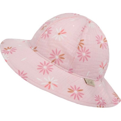 ESITO Dievčenské klobúk mušelín Flower ružová