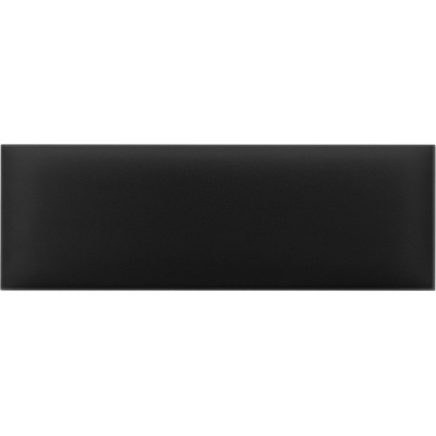 Čalouněný nástěnný panel s EKO KŮŽÍ různé rozměry x šířka 20 cm černá obdélník MyBestHome Rozměr: 100x20 cm