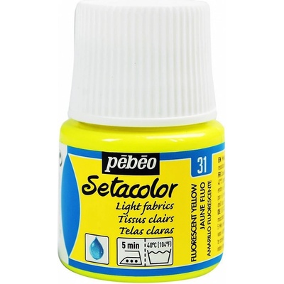 Pébéo Barva na textil Setacolor Light fabric 45 ml Fluo žlutá 31