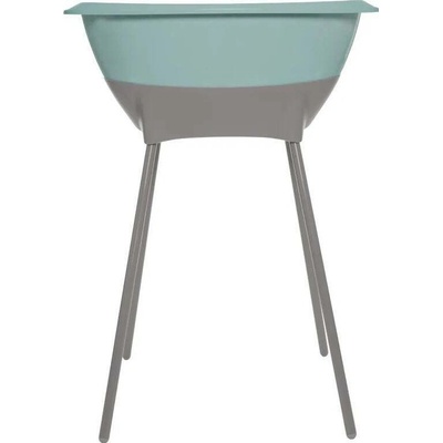 Luma Babycare Koupací sada vanička se stojanem Ice blue se stojanem chalk brown
