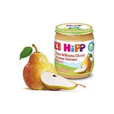 HiPP Пюре Hipp, Био круши, "уилиамс-крист", 125 гр, 9062300134053
