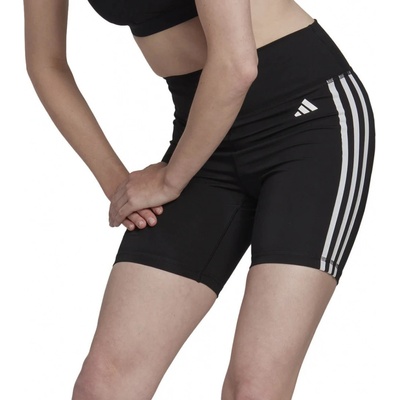 adidas Training Essentials 3 Stripes krátke pančuchové nohavice s vysokým pásom W HK9964