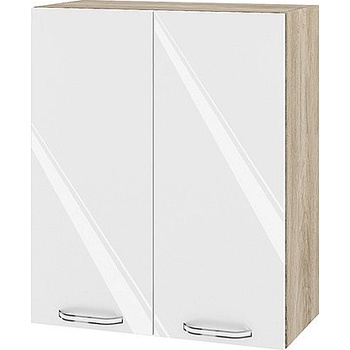 ИРИМ Горен кухненски шкаф Сити АРФ-Бяло гланц-05-3 60 см