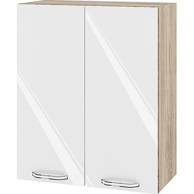 ИРИМ Горен кухненски шкаф Сити АРФ-Бяло гланц-05-3 60 см