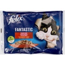 Krmivo pro kočky Felix Fantastic s hovězím a kuřetem v želé 4 x 85 g