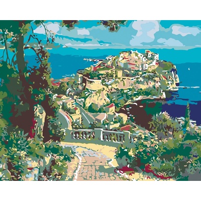 zuty Malování podle čísel Výhled na krásný poloostrov 100 x 80 cm vypnuté plátno na rám