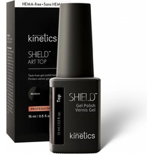 Kinetics SHIELD Art TOP COAT gel lak bezvýpotkový NO HEMA 15 ml