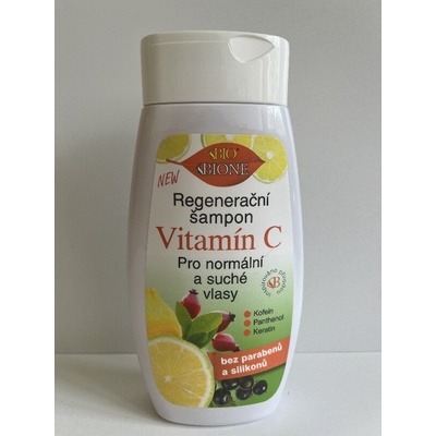 Bione Cosmetics Vitamin C regenerační šampon pro normální a suché vlasy 260 ml