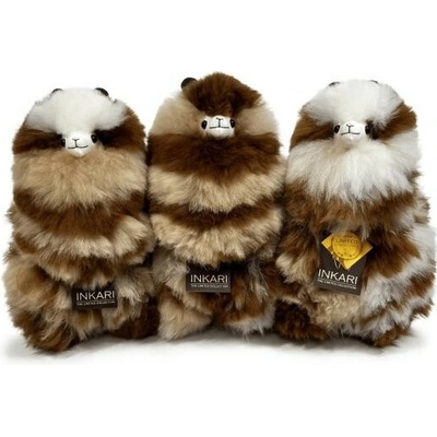 INKARI Alpaca Medium Limited Edition Brown Zebra 32 cm