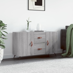 vidaXL Сайдборд, Сив сонома, 100x36x60 см, инженерно дърво (828146)