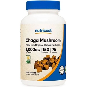Nutricost Chaga Mushroom, 1000 mg, 150 капсули, Nutricost (67044 (297101) NC)