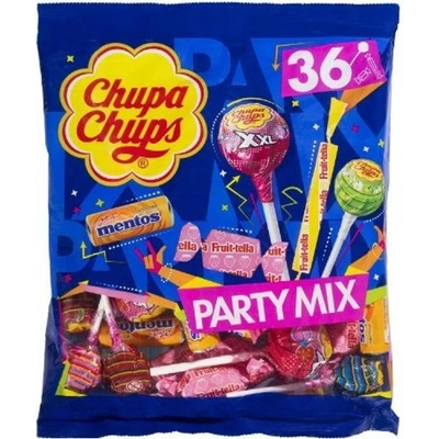 Chupa Chups Party Mix lizatka a smes karamel s ovocnou prichuti 36 ks 400 g