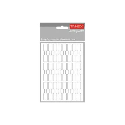 Tanex Самозалепващи етикети Tanex, 49 x 10 mm, за ръчно надписване, 24 броя, 10 листа, office1_1540100073