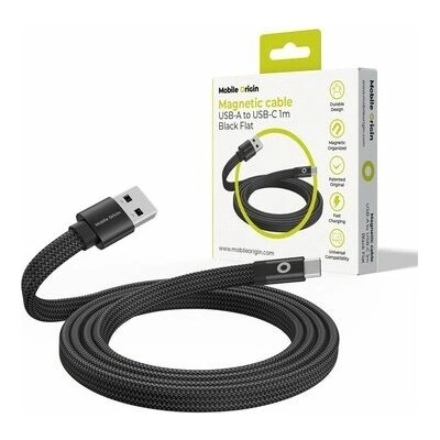 Mobile Origin MCF-USBA-1M-BLK USB-A to USB-C, 1m, černý