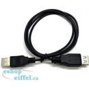 C-TECH CB-USB2AA-18-B USB A-A, prodlužovací, 1,8m, černý