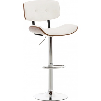 Design-Shop Sarnia koženka Bílá / dřevo ořech