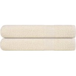 vidaXL Кърпи за сауна FROGN 2 бр. кремави 80x200 см 360 г/м2 (137007)