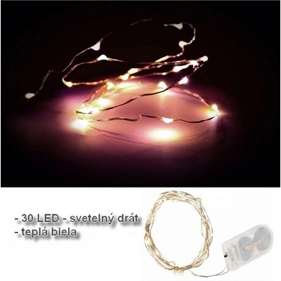 Linder Exclusiv LED svetelný drôt 30 LED teplá biela LK-110W