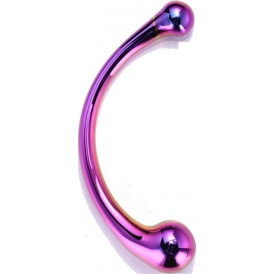 Dreamtoys skleněný masážní dildo fialový