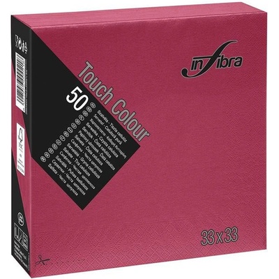 Celtex papírové ubrousky Infibra 2V bordó 33x33cm 50ks
