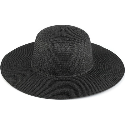 Dámský letní klobouk / slamák k dozdobení černá 1 ks