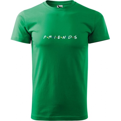 Sablio tričko s potlačou Seriál Priatelia Friends nápis zelené
