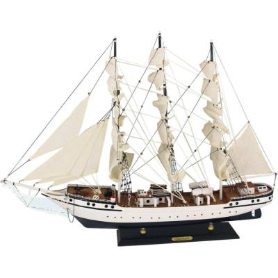 SEA Club Plachetnice - Dánsko, dřevo s látkovými plachtami, D: 79cm, V: 58cm 5132