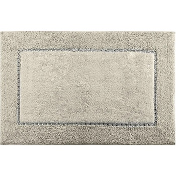 DomTextilu Béžový ozdobený kúpeľňový koberec z bavlny 50 cm x 70 cm 44480-208067