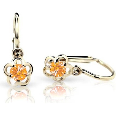 Cutie Jewellery zlaté detské náušnice C1945-10-X-1 oranžová