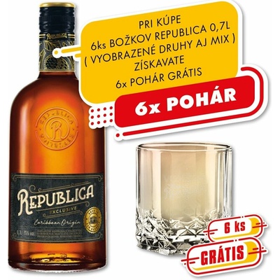 Božkov Republica Exclusive 38% 0,7 l (čistá fľaša)