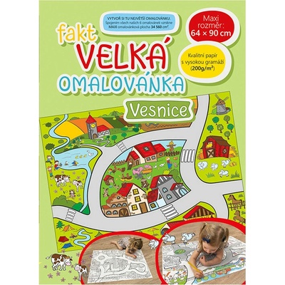 Fakt velká omalovánka Vesnice