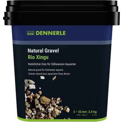 Dennerle přírodní štěrk Rio Xingu 2-22 mm 2,5 kg