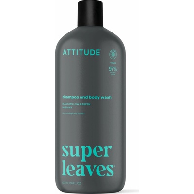 Attitude Super leaves proti lupům pánský Shampoo & tělové mýdlo 473 ml