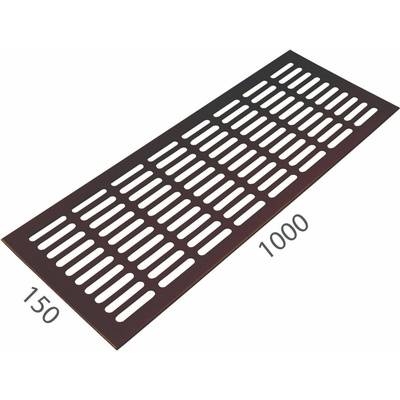 MPkovania SRL ALFA 150 x 1000 mm Strieborný elox