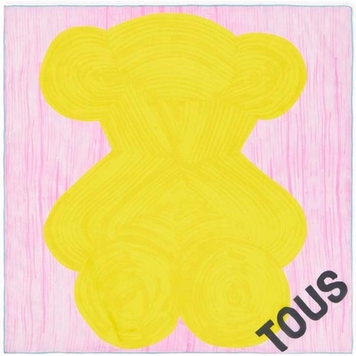 Tous Тънък шал Tous в розово с десен (2001948529)